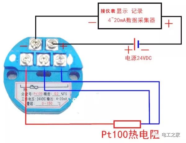 温度变送器用什么线接